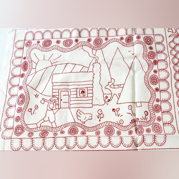 Heartfelt Stitchery by Janet Carija Brandt Moda Fabric 6 Scenes 1 Panel Sewing - Picture 7 of 11